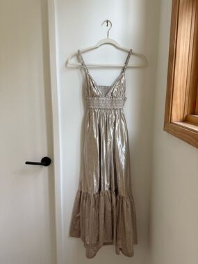 ALC Silver V Neck Dress